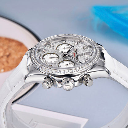 Relógio Feminino Pagani Design Daisy White
